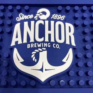 NWT.  RARE!!  Set of 2,  Anchor Brewing co., rubber bar mats.
